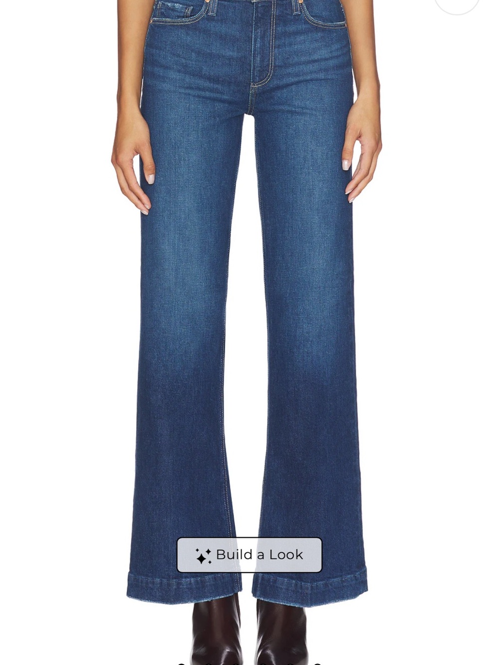 New Never Worn Paige Leenah 32" Wide Leg Jeans in Frevo